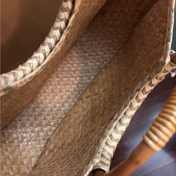 Straw Woven Satchel - Picture 3 of 4